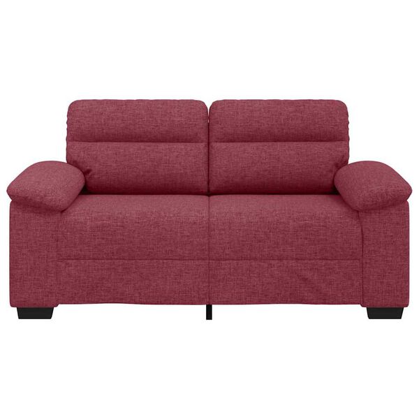 vidaXL 2-Sitzer-Sofa Weinrot 160x81x84 cm Stoff