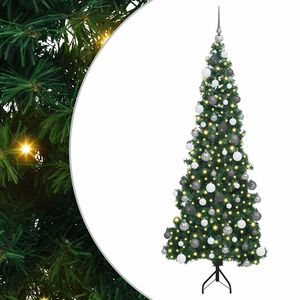 vidaXL Eckiger k&uuml;nstlicher Weihnachtsbaum Gr&uuml;n 180 cm PVC und Metall