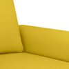 vidaXL 3-tlg. Sofagarnitur mit Kissen Gelb Samt