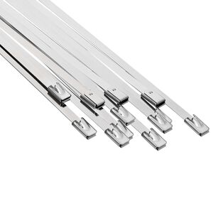 vidaXL Kabelbinder 12 stk. 4,6 x 400 mm Silber