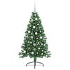 vidaXL K&uuml;nstlicher vorbeleuchteter Weihnachtsbaum Gr&uuml;n 120 cm PVC