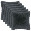 vidaXL Kissen mit Kissen HEERLEN 2 Stk. Anthrazit PV Fleece