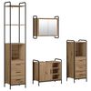 vidaXL Badezimmerschrank-Set 4 stk. Artisan-Eiche 40 x 36 x 200,5 cm