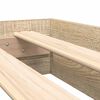 vidaXL B&uuml;cherregal-Bett Sonoma-Eiche 180 x 200 cm Holzwerkstoff