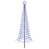 vidaXL LED-Weihnachtsbaum Spirale mit Erdspie&szlig; EKENAS 180 cm 220 LEDs