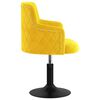 vidaXL Esszimmerst&uuml;hle 2 Stk. Drehbar Senfgelb Samt