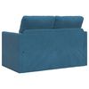 vidaXL Bodensofa mit Schlaffunktion Blau 122x204x55 cm Samt