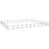 vidaXL Hundezwinger Schwarz 80 m&sup2; Stahl