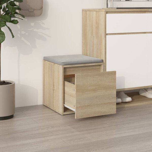 vidaXL Schubladenbox Sonoma-Eiche 40,5x40x40 cm Holzwerkstoff