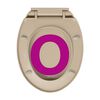 vidaXL Toilettensitz mit Absenkautomatik Quick-Release Beige Oval