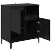 vidaXL Sideboard Schwarz Eichen-Optik 60 x 35 x 70 cm Holzwerkstoff