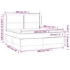 vidaXL Boxspringbett mit Matratze Dunkelgr&uuml;n 180x200 cm Samt