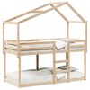 vidaXL Etagenbett mit Dach 75x190 cm Massivholz Kiefer