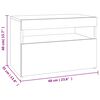 vidaXL TV-Schrank mit LED-Leuchten Sonoma-Eiche 60x35x40 cm
