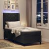 vidaXL Boxspringbett mit Matratze Schwarz 80 x 200 cm Samt
