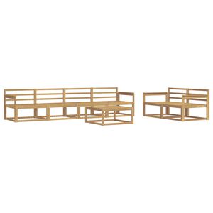 vidaXL Outdoor-Sofagarnitur 7 pcs Wei&szlig;