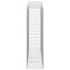 vidaXL Gabionen mit Hochbogen 11Stk. 200x50x180/200cm Verzinktes Eisen