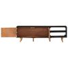 vidaXL TV-Schrank 140x30x45 cm Rohes Mangoholz und Massivholz Akazie