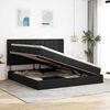 vidaXL Bett mit Stauraum und LED Schwarz 200 x 200 cm Polyester