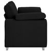 vidaXL Sofa Schwarz 160 x 77 x 82 cm Stoff