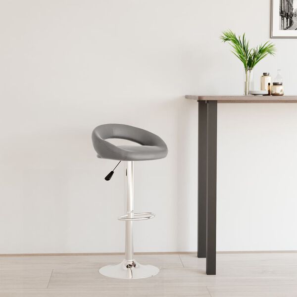 vidaXL Barhocker Grau Kunstleder