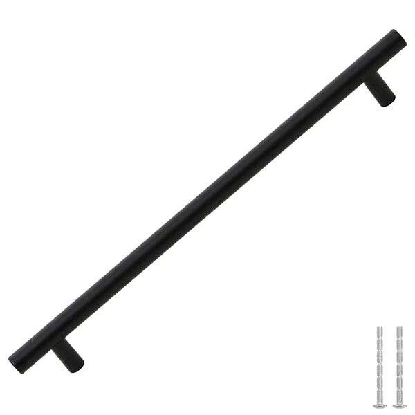 vidaXL Möbelgriffe 5 Stk. Schwarz 224 mm Edelstahl