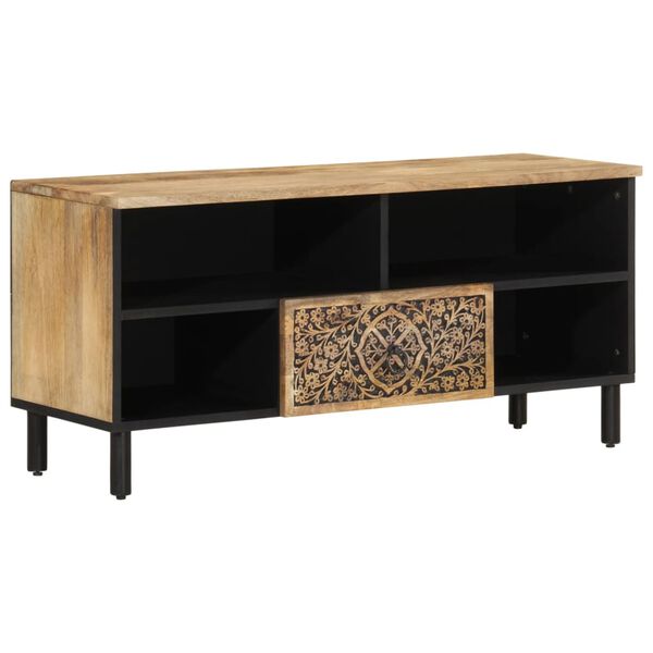 vidaXL TV-Schrank 100x33x46 cm Massivholz Mango