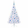 vidaXL K&uuml;nstlicher Weihnachtsbaum Wei&szlig; 150 cm PVC und Stahl
