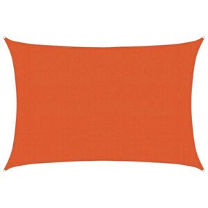 vidaXL Sonnensegel 160 g/m&sup2; Rechteckig Orange 3x4,5 m HDPE