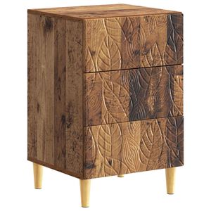 vidaXL Nachttisch Altholz 43 x 39,5 x 66,5 cm Holzwerkstoff