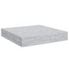 vidaXL Schweberegale 4 Stk. Betongrau 23x23,5x3,8 cm MDF