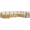 vidaXL Outdoor-Sofagarnitur 8 pcs Wei&szlig; 306 x 187,5 x 73 cm