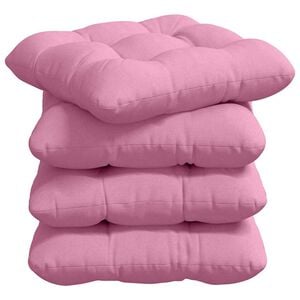 vidaXL Sitzkissen 4 stk. Stoff Rosa 40 x 40 x 12 cm