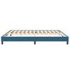 vidaXL Boxspringbett ohne Matratze Dunkelblau 200x210 cm Samt