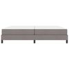 vidaXL Boxspringbett mit Matratze Taupe 200 x 200 cm Stoff