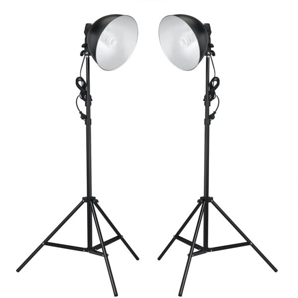 vidaXL Fotostudio-Set mit Leuchten, Hintergrund und Reflektor