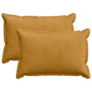 vidaXL Kissenbezug 2 stk. HOUTEN Gelb 30 x 50 cm Cord