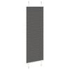 vidaXL Plissee Schwarz 50x150 cm Stoffbreite 49,4 cm Polyester