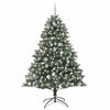 vidaXL K&uuml;nstlicher Weihnachtsbaum mit 300 LEDs mit St&auml;nder Gr&uuml;n 180 cm