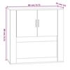vidaXL Wandschrank Grau Sonoma 80x33x80 cm Holzwerkstoff