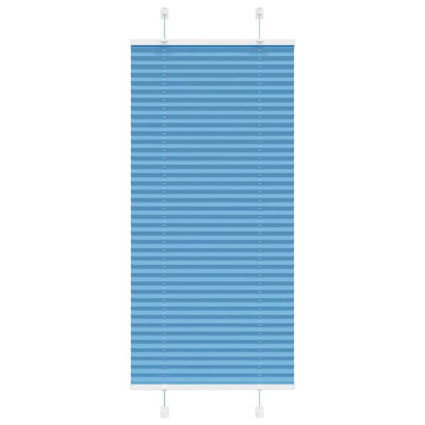 vidaXL Plissee Blau 55x150 cm Stoffbreite 54,4 cm Polyester