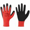 vidaXL Arbeitshandschuhe 24 pcs Rot und Schwarz 7 / S Latexbeschichtung