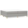 vidaXL Boxspringbettgestell Hellgrau 200x200 cm Stoff