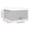 vidaXL 4-tlg. Garten-Lounge-Set mit Auflagen Poly Rattan Braun