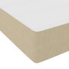 vidaXL Boxspringbett Hellgrau und Wei&szlig; 90 x 190 cm Cordstoff
