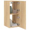 vidaXL TV-Wandschrank mit LED-Leuchten Sonoma-Eiche 30,5x35x70 cm