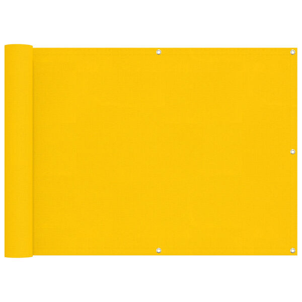 vidaXL Balkonsichtschutz Gelb 75 x 200 cm