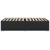 vidaXL Bettgestell Schwarz 90x200 cm Kunstleder