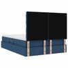 vidaXL Bett mit Stauraum und LED mit LED Blau 140 x 200 cm Polyester