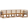 vidaXL Outdoor-Sofagarnitur 5 pcs Natur